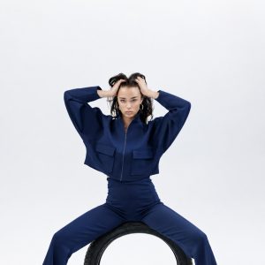 DONNA cotton set in navy